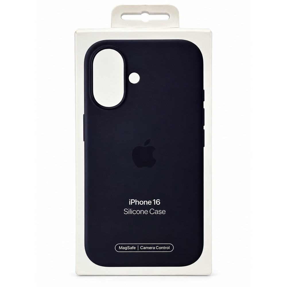 Apple iPhone 16 Silicone Case MagSafe Camera Control Black MY1Y3ZM/A New